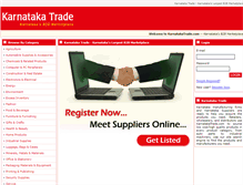 Tablet Screenshot of karnatakatrade.com